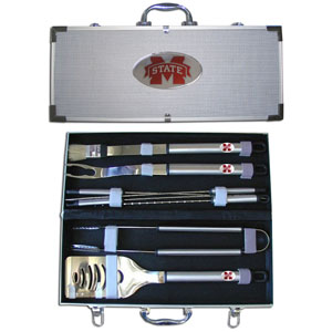 College 8 pc BBQ Set - Mississippi St. Bulldogs