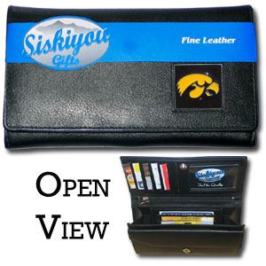 Black Siskiyou NCAA Iowa Hawkeyes Wrap Sunglasses /& Zippered Case
