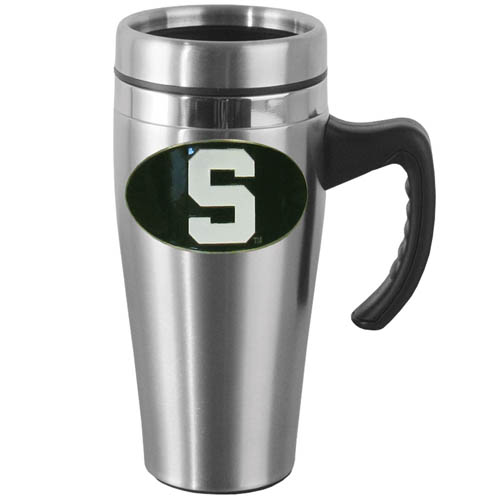 Michigan St. Steel Mug w/Handle