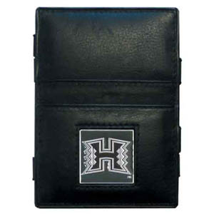 Hawaii Rainbow Warriors Leather Jacob's Ladder Wallet