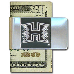 College Large Money Clip - Hawaii Rainbow Warriors