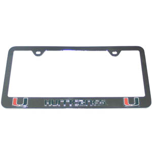 Miami Hurricanes License Plate Tag Frame