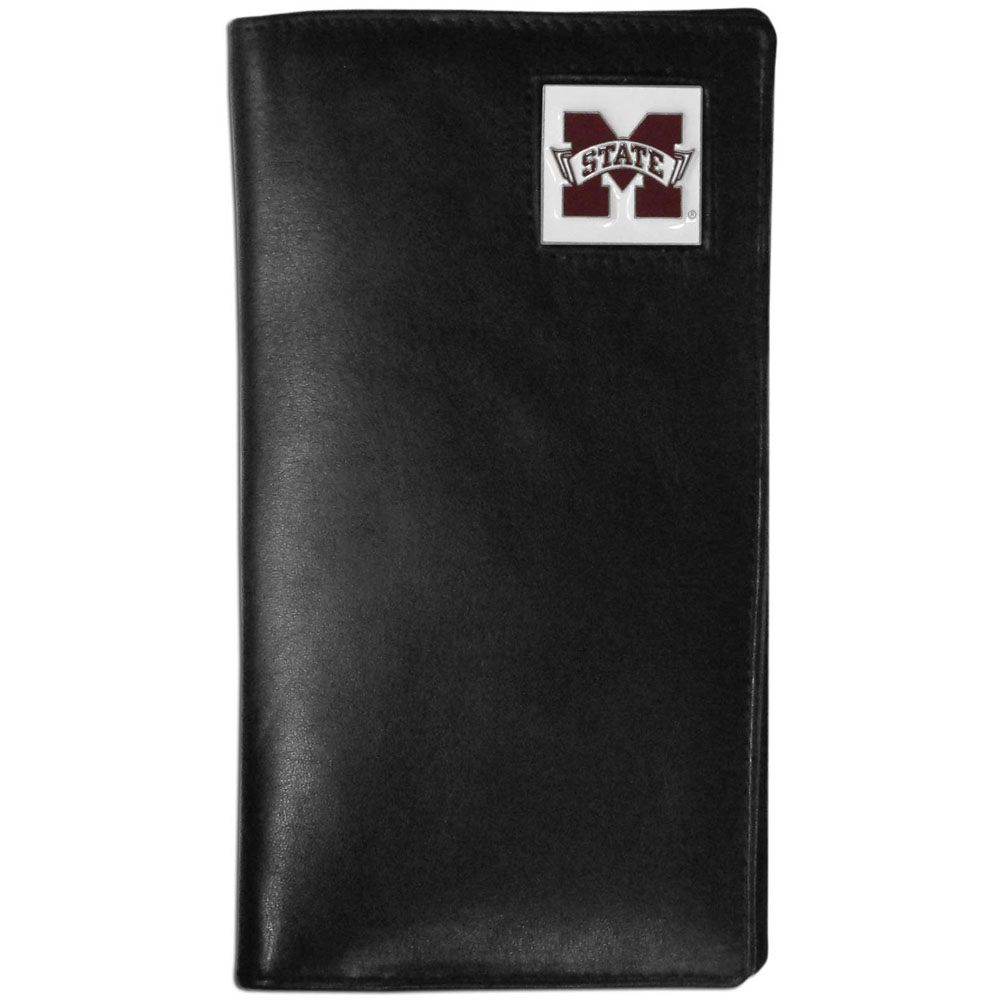 Mississippi St. Bulldogs Tall Leather Wallet