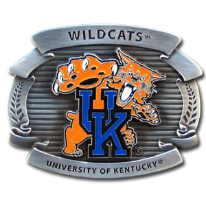 College Oversized Belt Buckle - Kentucky Wildcats