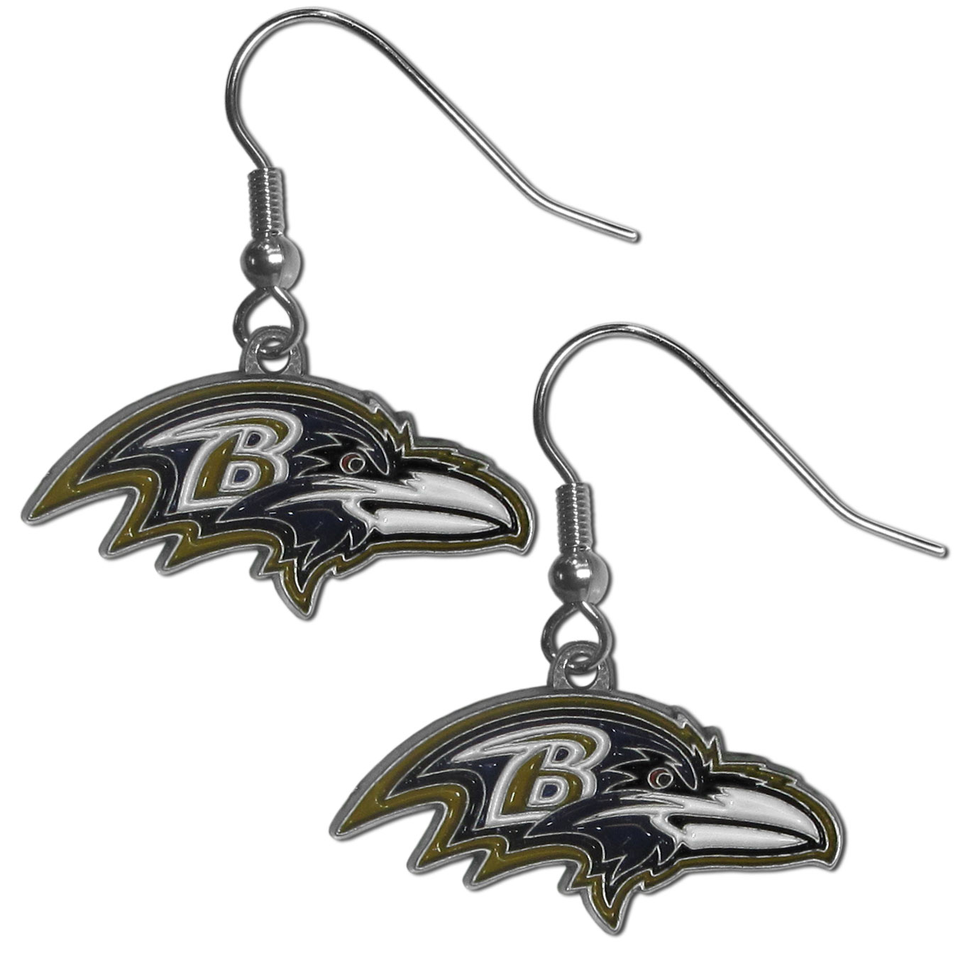 NFL Dangle Earrings - Baltimore Ravens