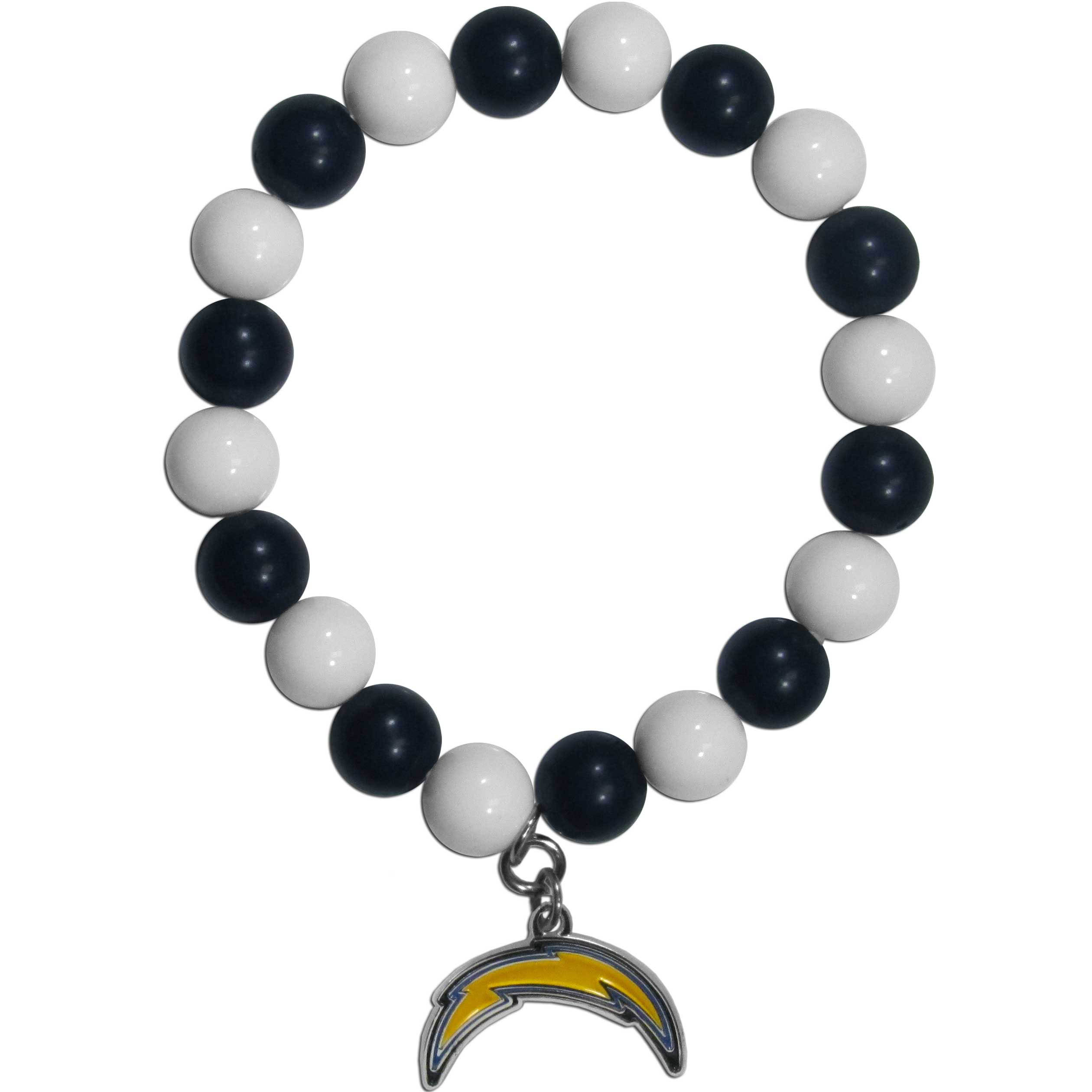 San Diego Chargers Fan Bead Bracelet