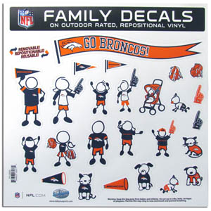 Denver Broncos Family Decals