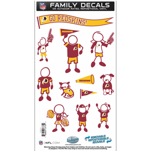 Washington Redskins Family Decal Med.