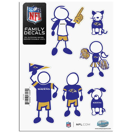 Baltimore Ravens Family Decal Sm.