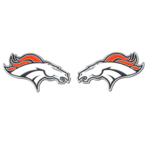 Studded Nfl Earrings Denver Broncos