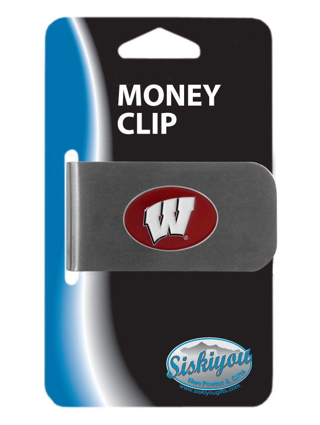 Wisconsin Badgers Bottle Opener Money Clip - 