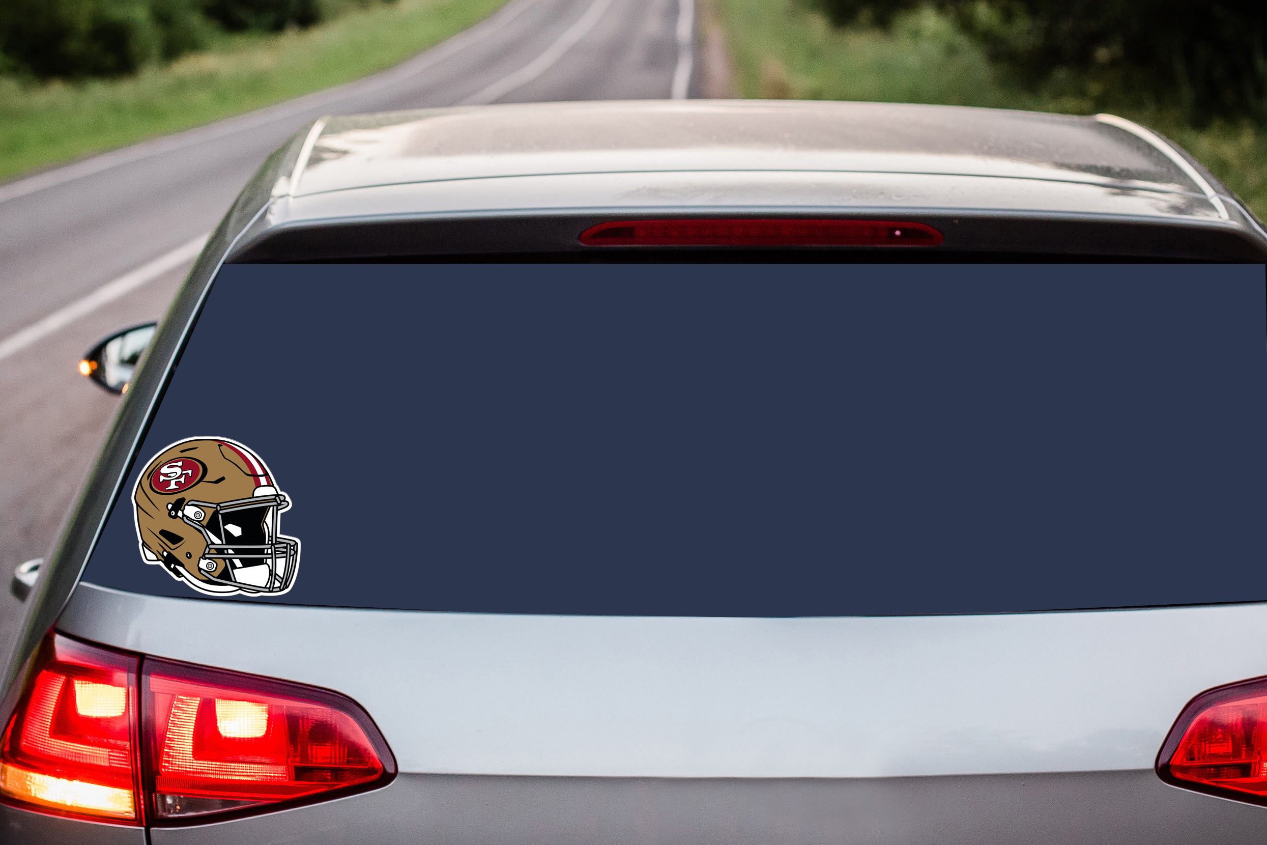 San Francisco 49ers Helmet Vinyl Sticker Decal – Die-Cut & Laminated, NFL Football Team Decal