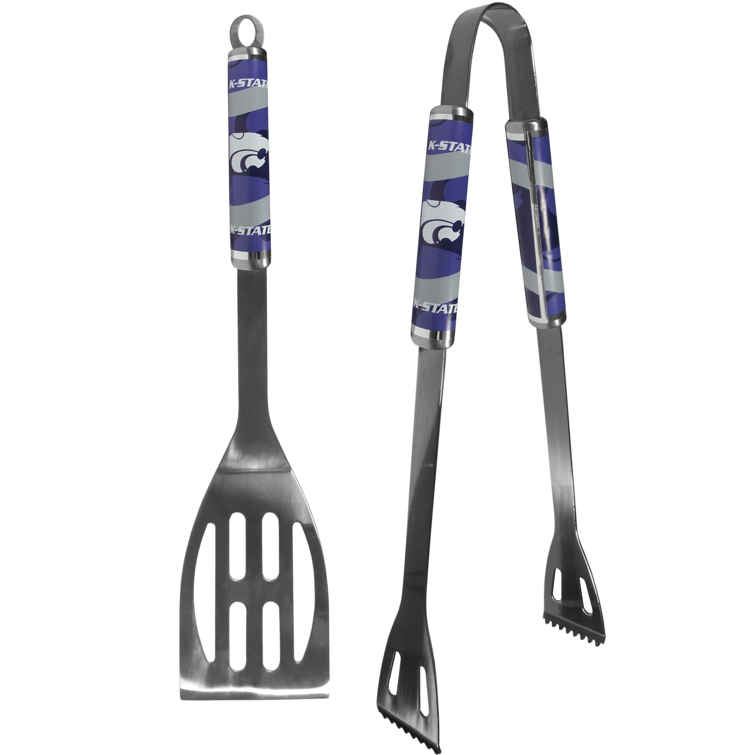 Kansas St. Wildcats 2 pc Steel BBQ Tool Set    