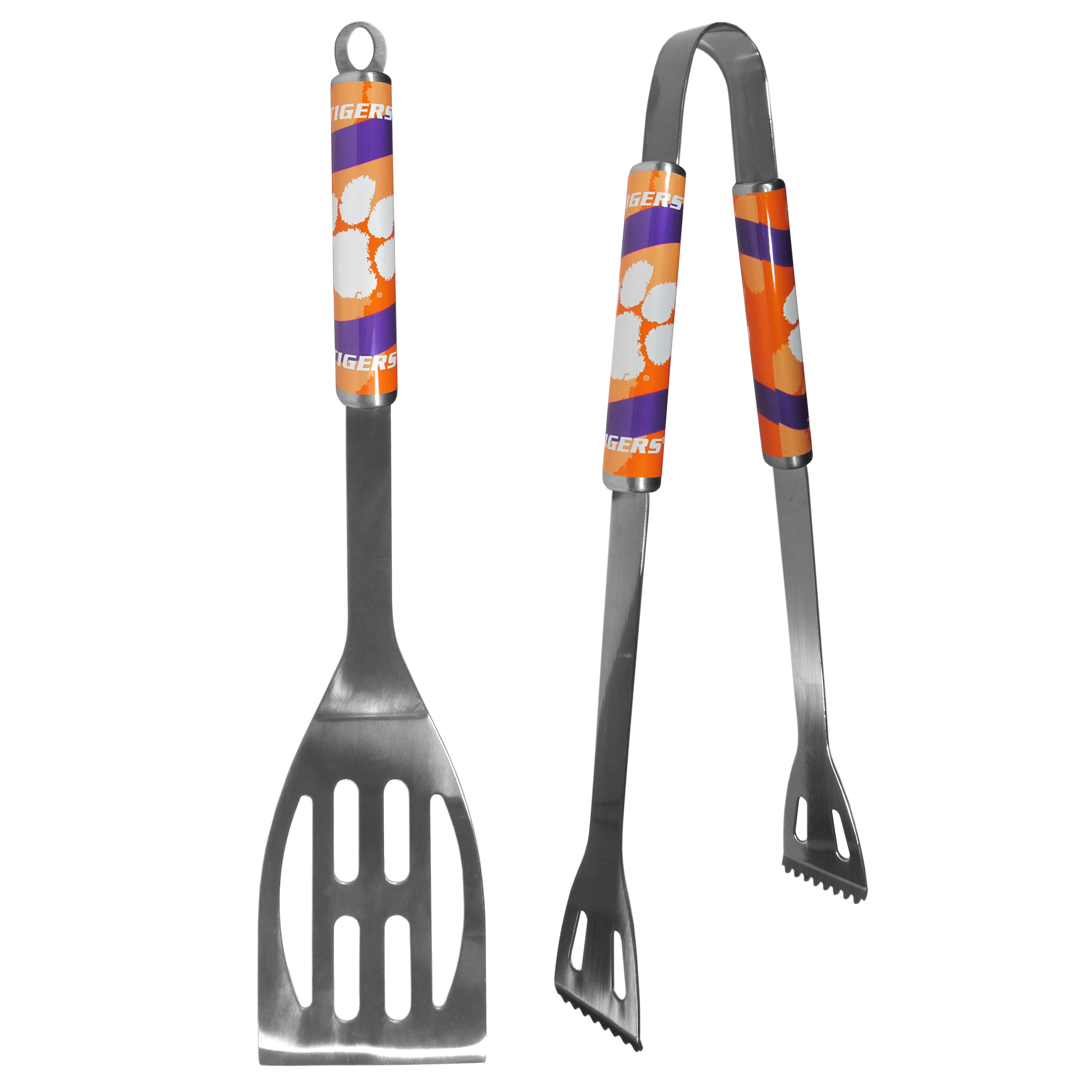 Clemson Tigers 2 pc Steel BBQ Tool Set    