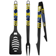Michigan Wolverines 3 pc Black Tailgater BBQ Set