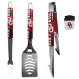 Oklahoma Sooners 3 pc BBQ Set and Chip Clip