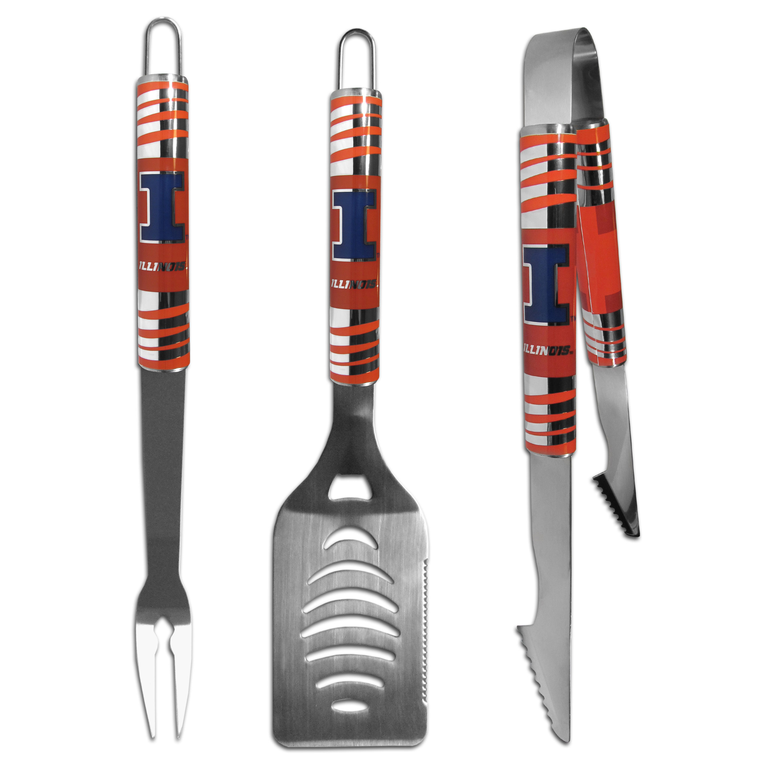 Illinois Fighting Illini 3 pc Tailgater BBQ Set    