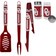 College 3 pc Logo BBQ Tools w/Shakers