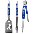 College 3 pc Logo Steel BBQ Tools