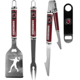 3 pc Steel Logo BBQ Tools w/Bottle Opener
