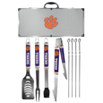Clemson Tigers 8 pc Logo BBQ Set