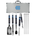 N. Carolina Tar Heels 8 pc Logo BBQ Set