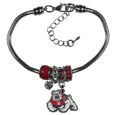 Fresno St. Bulldogs Euro Bead Bracelet