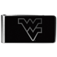 W. Virginia Mountaineers Black and Steel Money Clip