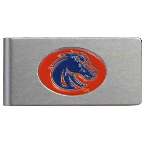 Boise St. Broncos Brushed Metal Money Clip    