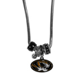 Missouri Tigers Euro Bead Necklace