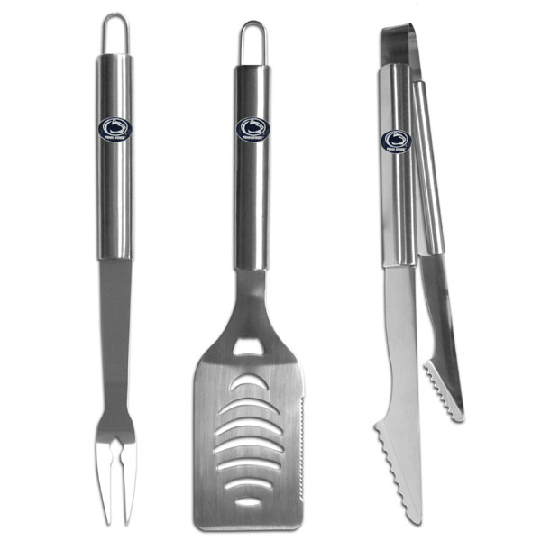 Penn St. Nittany Lions 3 pc Stainless Steel BBQ Set    