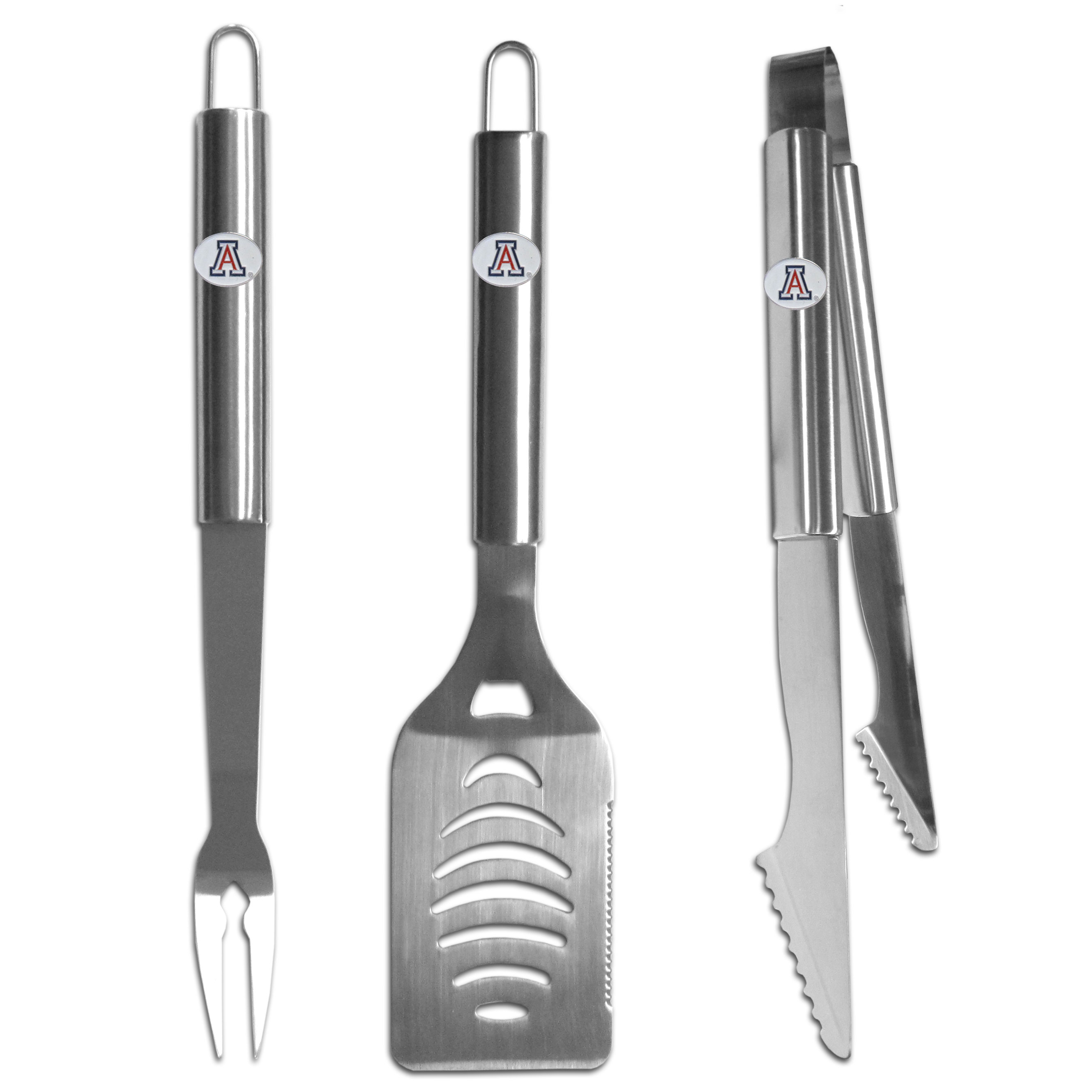 Arizona Wildcats 3 pc Stainless Steel BBQ Set    