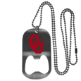 Oklahoma Sooners Bottle Opener Tag Necklace