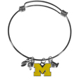 Michigan Wolverines Charm Bangle Bracelet
