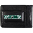 Michigan St. Spartans Logo Leather Cash and Cardholder