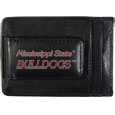 Mississippi St. Bulldogs Logo Leather Cash and Cardholder