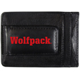 N. Carolina St. Wolfpack Logo Leather Cash and Cardholder