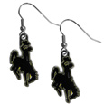 Wyoming Cowboy Chrome Dangle Earrings
