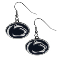 Penn St. Nittany Lions Chrome Dangle Earrings