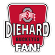 Ohio St. Buckeyes Die-Hard Fan Auto Decal