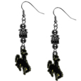 Wyoming Cowboy Euro Bead Earrings