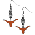 Texas Longhorns Euro Bead Earrings