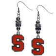 Syracuse Orange Euro Bead Earrings