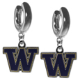 Washington Huskies Huggie Hoop Earrings