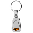 Oklahoma St. Cowboys Steel Teardop Key Chain