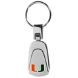 Miami Hurricanes Steel Teardop Key Chain