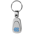 N. Carolina Tar Heels Steel Teardop Key Chain