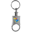 Kansas Jayhawks Key Chain Valet Printed
