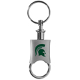 Michigan St. Spartans Key Chain Valet Printed