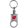 Wisconsin Badgers Key Chain Valet Printed